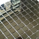 Золотая металлическая серебряная мозаика из нержавеющей стали, зеркальный эффект