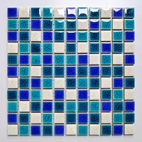 Розовый 25 кобальто -синий и белый густой ледяной трещины