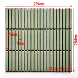 Маленькая длинная полосае керамическая мозаичная палочка для еды кирпич черный, белый, синий зеленый балкон -балкон -балкон -балкон -цилиндр изогнутая стена