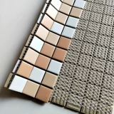 Черно -белая серая керамическая мозаика