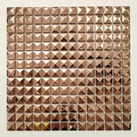 Пирамида, розовое золото, 20mm