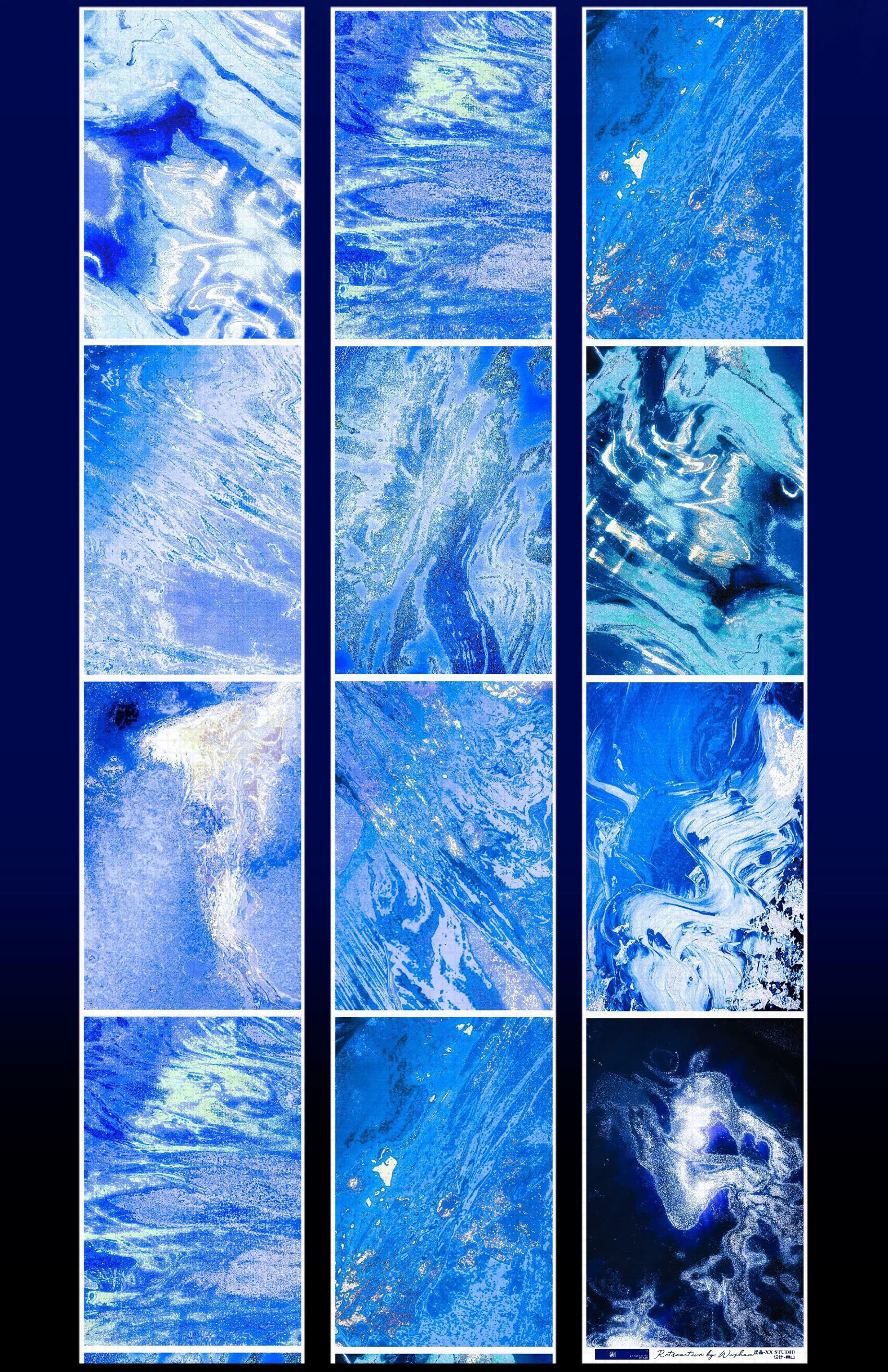 Clearance: Vanishing in the Blue Waterscape - Aquatic Fantasy Pet Shell Light Ocean Tape Wave Blue