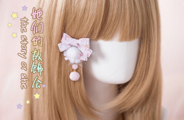 Handmade phụ kiện tóc nơ Tự làm đầu kẹp tóc Hoa anh đào tua rua cá miệng kẹp tóc kẹp tóc Em gái mềm mại dễ thương - Phụ kiện tóc phụ kiện tóc hàn quốc