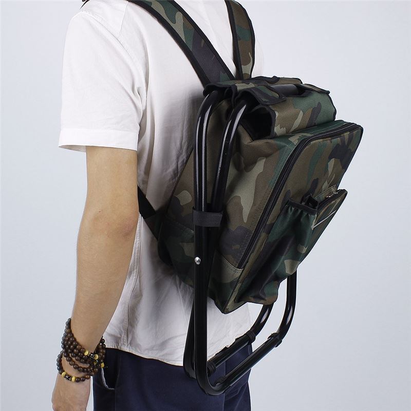 Light and simple field fishing small fishing chair shoulder bag folding multifunctional light mini fishing chair bag portable waterproof fishing stool