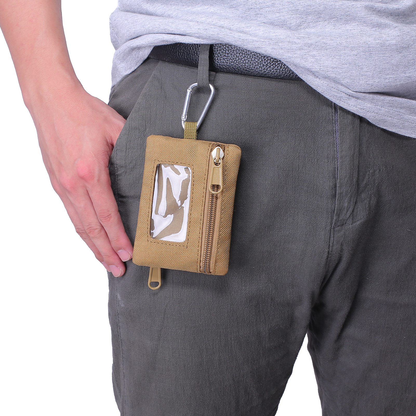 Key case molle sub-bag tactical accessory bag wallet 2-in -1 universal utility vehicle key case small hanging bag
