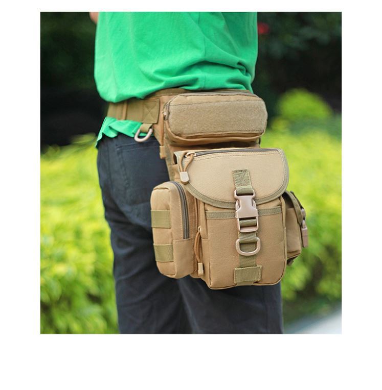 Journalist Photography Sports Purse Waterproof Riding Waist Leg Bag Men's Outdoor Tactical Oxford Busted Satchel Kit Men