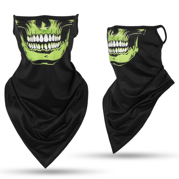Final moment ghost mask samurai skull mask half face male summer headscarf csgo mask sports face towel