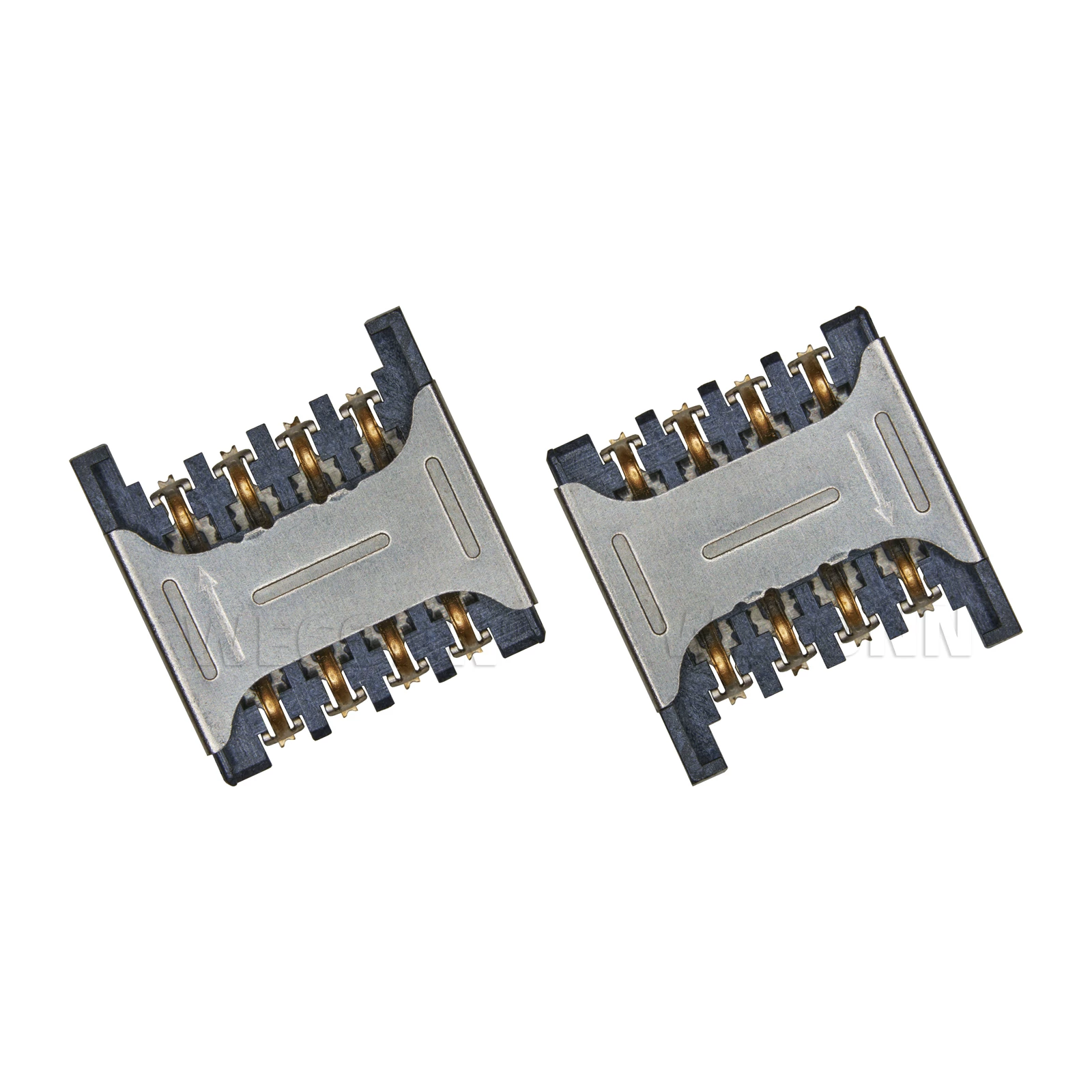 MICRO SIM держатель для сим‑карты вставной 6Pin позолоченный высота 2.4H термостойкий держатель коннектора для мобильного телефона средней карты