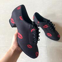 Emperor WDCSF professional Latin dance shoes lips teacher shoes High-heeled dance shoes Adult female coach shoes new