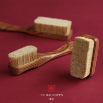 (produced by dust) handmade flower pear wooden handle bristle brush high-end Wen play brush paste cleaning plate play tool