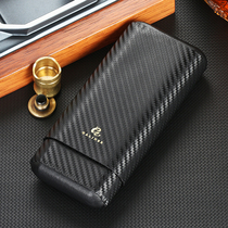 Cigar case portable cigar case carbon fiber cigar cigarette case portable cigar moisturizer leather case 3