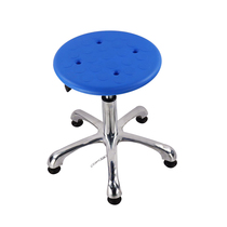 Antistatic Round Stool Factory Workshop Production Line School Hospital Lift Swivel Stool Laboratory Lift Stool