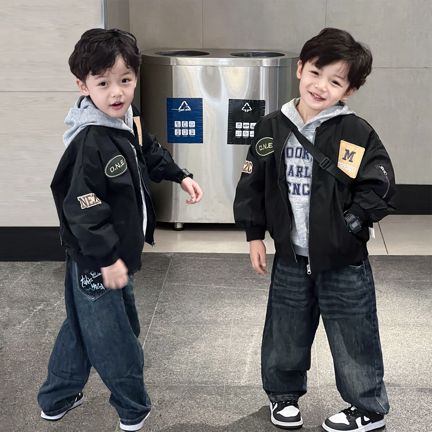 子供用ジーンズ 2025 春秋新作 男の子 春 カジュアル パンツ 子供用 ハンサム ストレート ベビー パンツ トレンディ