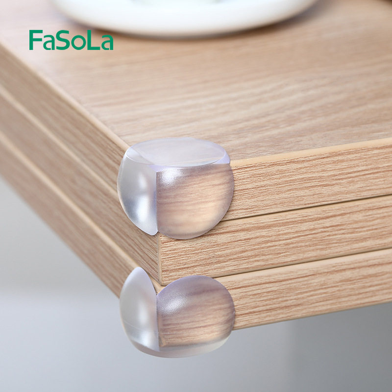 Japanese transparent anti-collision corner children's baby anti-bump table corner silicone furniture coffee table right-angle round protective cover - Taobao