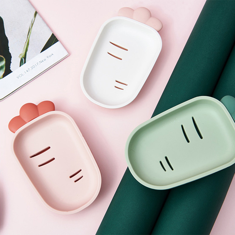 Cartoon Cute Soap Box Home Plastic Leachable Soap Box Creative Pattern Soap Nursery Makeup Room Containing box