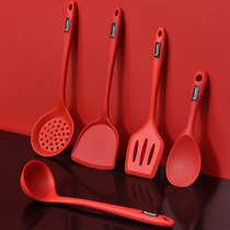 Non Stick Pan Special Shovel Silicone Shovel Saute Scoop for Home Stainless Steel High Temperature Resistant Without Injury Pan Silicone Pan Shovel Cookware