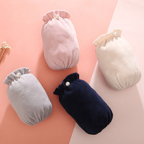 Sleeve womens winter short black and white adult warm work sleeves autumn cute plush anti-fouling and wear-resistant sleeves