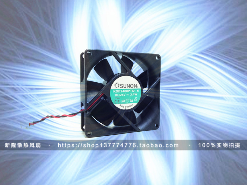 Xiwei inverter cooling fan original built quasi-SUNON KDE2408PTS1-6A 8CM 24V 3 4W