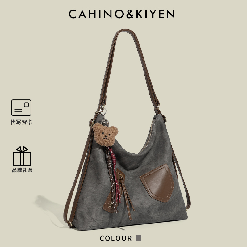 CAHINO&amp;KIYEN ニッチな大容量トートバッグ レディース 新作 夏 通勤 レイジースタイル バックパック メッセンジャー