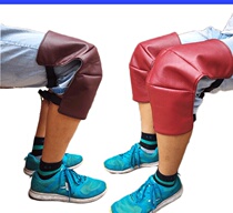 Thin electric car motorcycle knee brace red summer mens female cycling pu waterproof windshield warm short