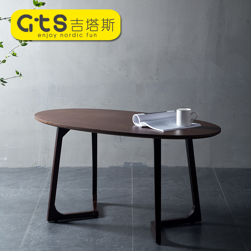 Brief solid wood tea table Nordic creative side Several simple and small family style living room dwarf tea table dining table modern computer desk