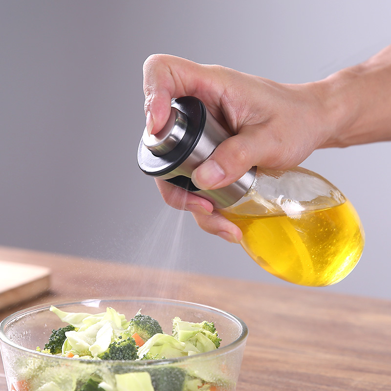 Atomization OIL SPRAY BOTTLE 304 STAINLESS STEEL EDIBLE OIL SEAL OIL SPRAY POT BARBECUE OLIVE OIL CONTROL OIL FITNESS OIL SPRAY BOTTLE