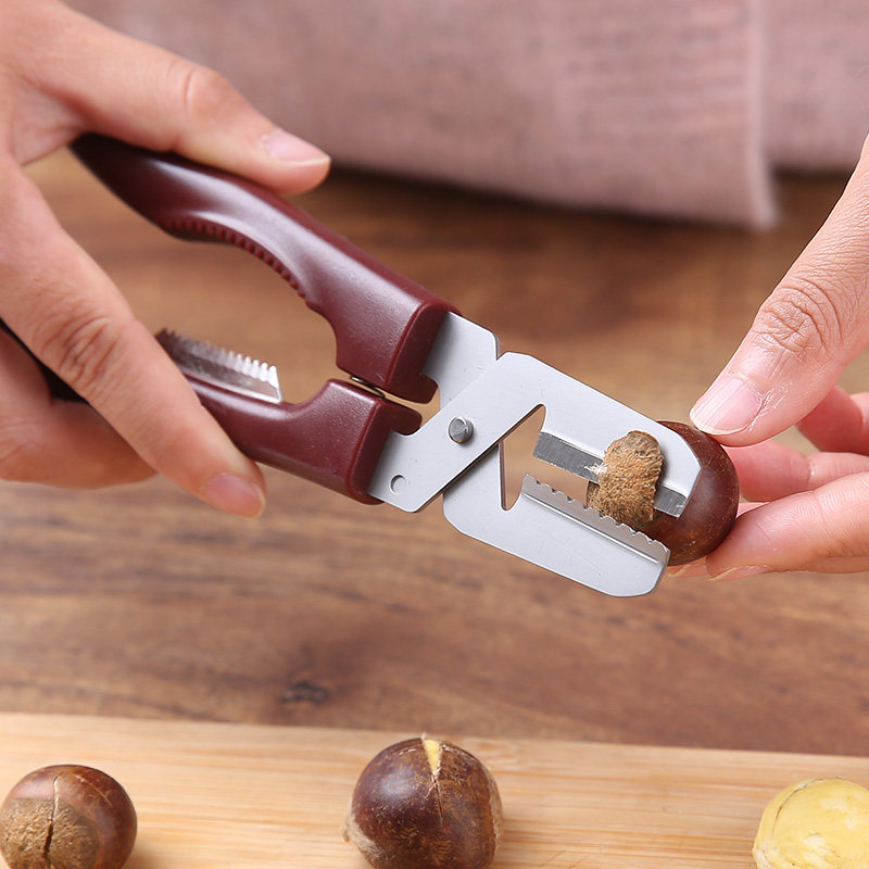 Chestnut scissors raw chestnut peel peel peel shell automatically rebound chestnut opening tool chestnut shell