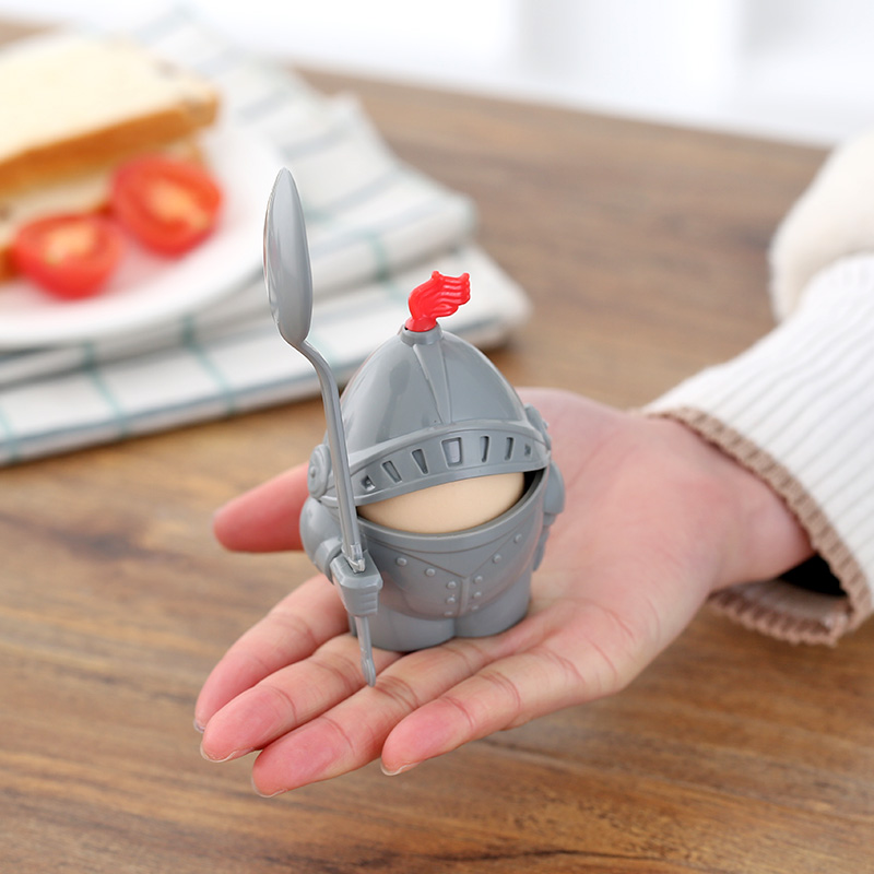 Breakfast Egg Toss With Fork Spoon Detachable Cartoon Spartan Warrior Yather King Duck Egg Cup Children Rider Egg Rack-Taobao