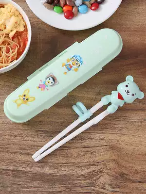 Baby training chopsticks children eat learning chopsticks boys and girls 2346-year-old child a two-stage auxiliary practice chopsticks