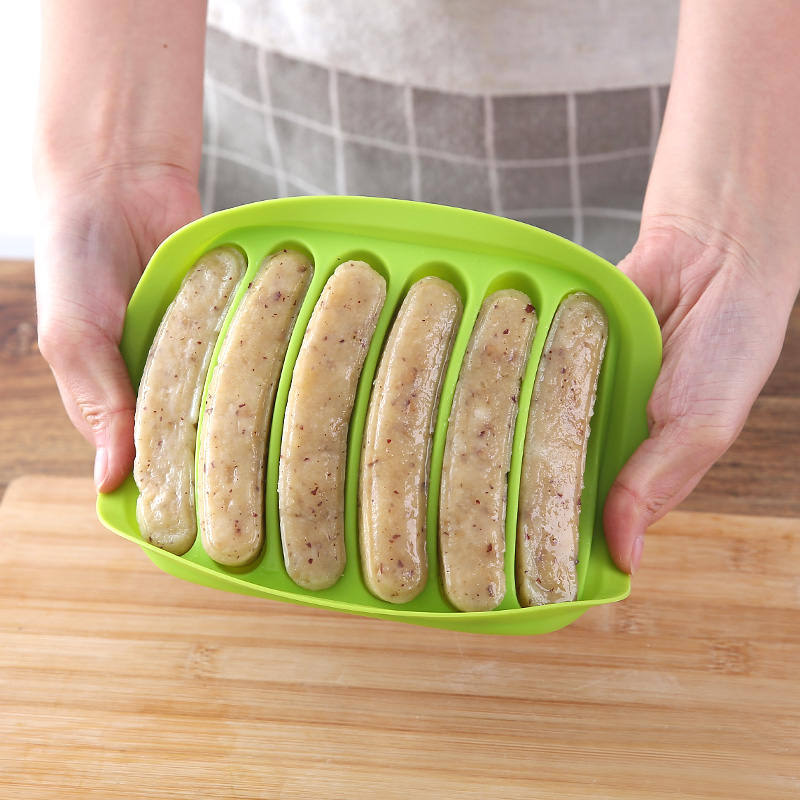 Silicone Sausage Mold Homemade Egg Sausage Hot Dog Box Home High Temperature Resistant Baby Deputy Food Theorizer Can Be Steamed Model