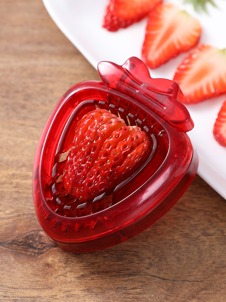 Cut strawberry artifact Baking make cake Fruit platter decoration mold Kitchen Strawberry slicer segmentation gadget