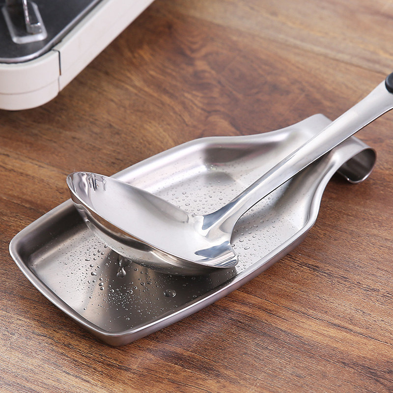 Frame holder 304 stainless steel shelving spoon holder 304 stainless steel shelving spoon holder kitchen rice spoon dinnerware drain containing pan-Taobao