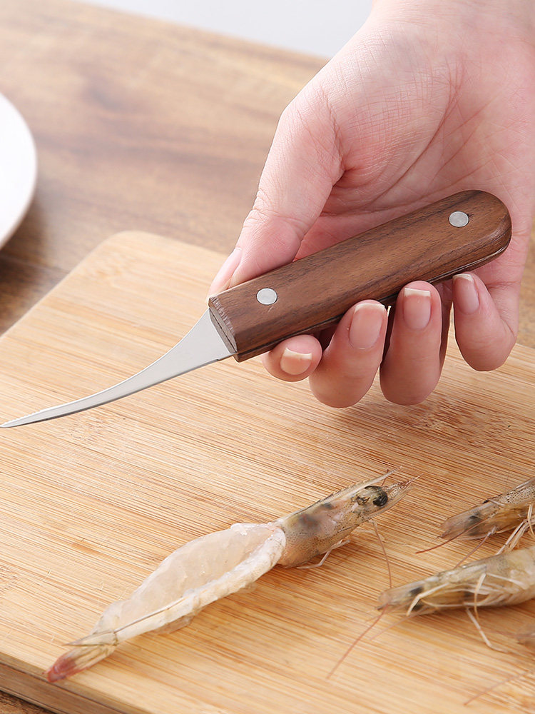 Open shrimp back artifact kitchen go shrimp line tool Eat shrimp pick shrimp sausage seafood scissors Shrimp open edge make garlic shrimp cutter