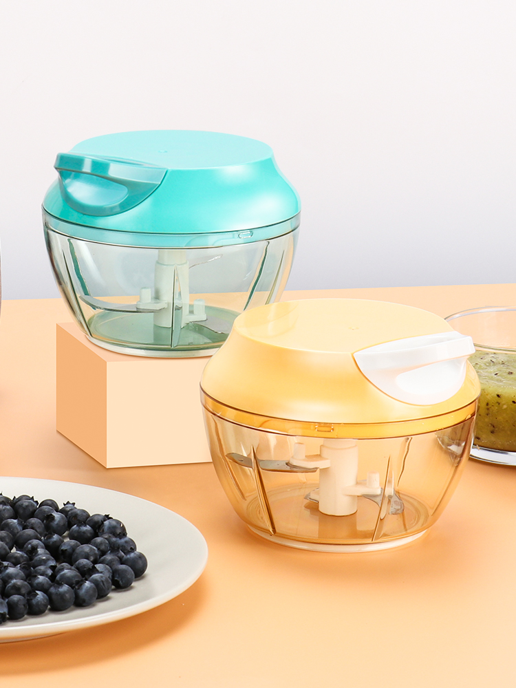 Manual Ice Crusher Multifunctional Fruit Crusher Smoothie Stirring Vegetable Stuffing Press Garlic Minced Meat Vegetable Cutter Auxiliary Food Artifact