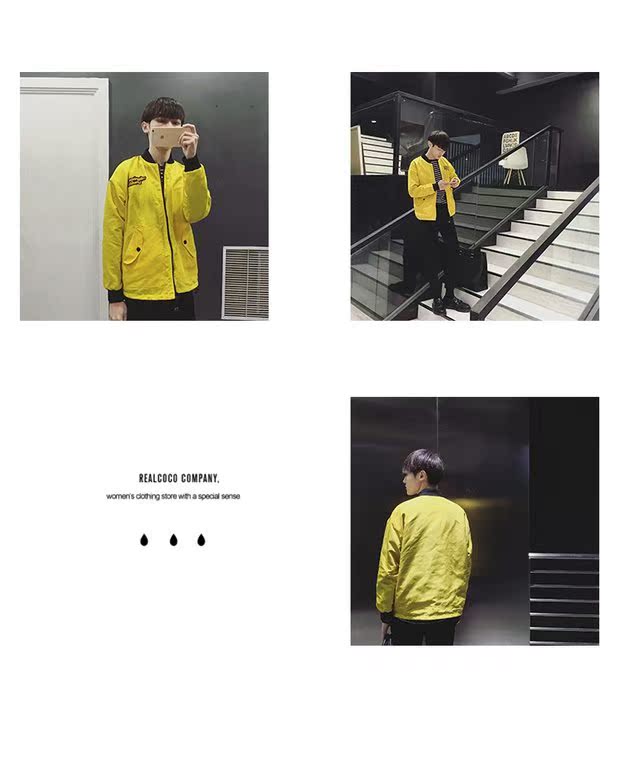 Zijun nam mùa xuân bóng chày mới đồng phục áo khoác nam retro áo khoác mỏng thanh niên áo khoác rắn màu - Mùa xuân các kiểu áo sơ mi sọc nữ đẹp
