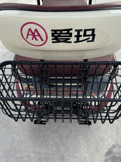 适用爱玛乐维车筐爱玛星瀚超厚钢架后车篮雅迪C16车筐C18后置车篮