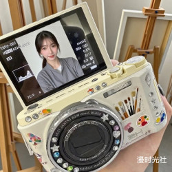 Student Model High-Definition 5000W Pixel Selfie-Capable Ccd Dual-Camera Retro Digital Camera for Selfies and Campus Entry-Level Use