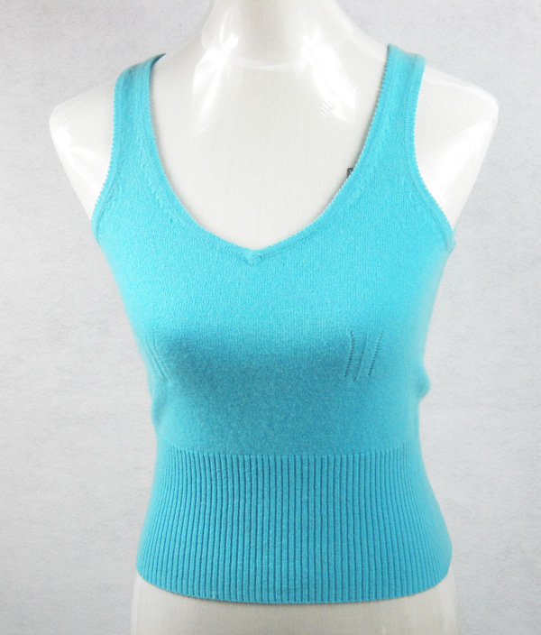 Mùa thu và mùa đông áo len nữ tinh khiết cashmere nhỏ sling đồ lót nhiệt cá nhân cổ áo len ngắn V áo len áo phao nữ