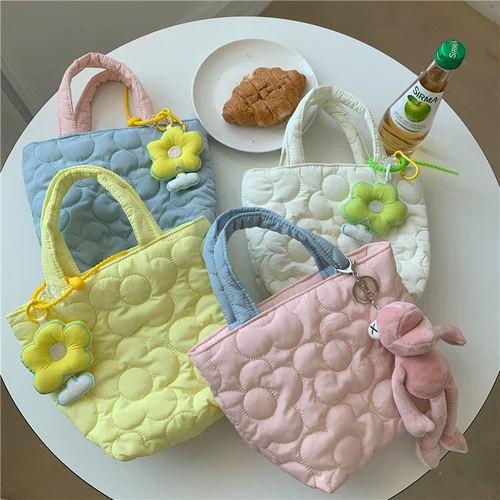 Брендовая милая портативная сумка, в цветочек