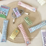 Система хранения, зарядный кабель, наушники, милая ткань, белый кролик, фиксаторы в комплекте