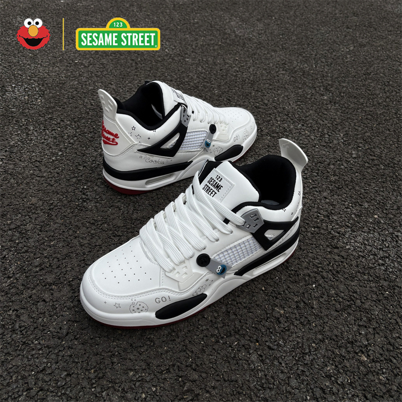 Sesame Street Sesame Street Shoes Men's Basketball Air-Cushion Sneakers 2026 Summer Trendy Classic Sports Shoes
