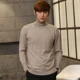 Mùa thu và mùa đông 100% tinh khiết áo len cashmere cao cổ nam áo len dày cỡ lớn áo len rộng tay áo len dài tay
