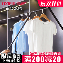 Pretty wardrobe Hydraulic buffer drop-down lifting hanger Hanging rod Wardrobe hardware cloakroom pants rack Hanging hanger