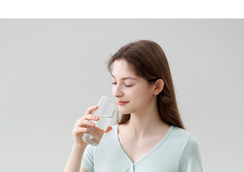 哺乳短袖t恤睡衣上衣兰精天丝莫代尔喂奶夏季薄款月子带胸垫半袖 — 31