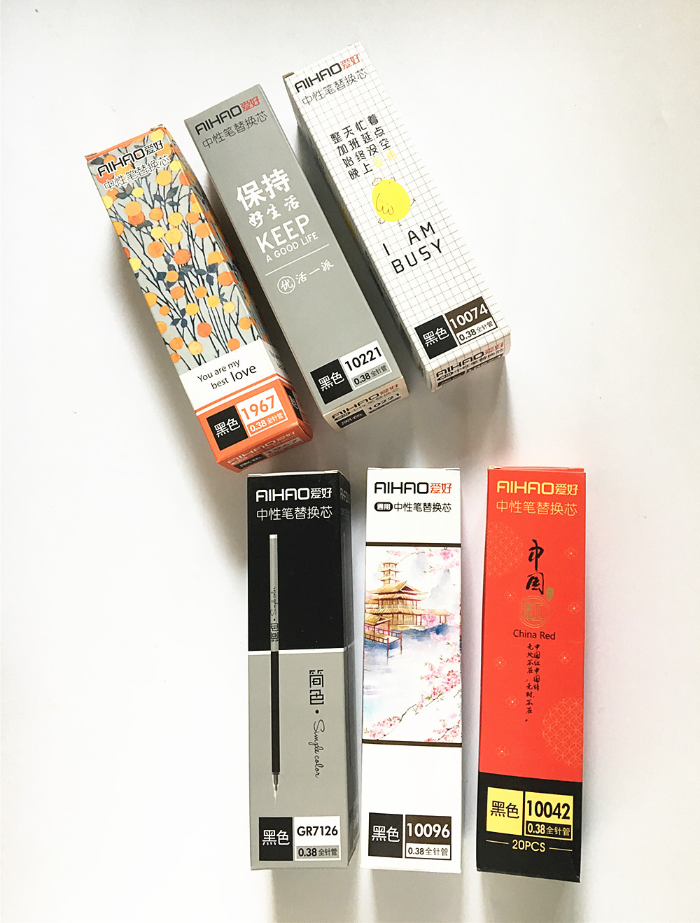 Hobby Sex Pen Replacement Refill 0 38mm Black Full-Tube Student Black Carbon Pen Replacement Core-Taobao