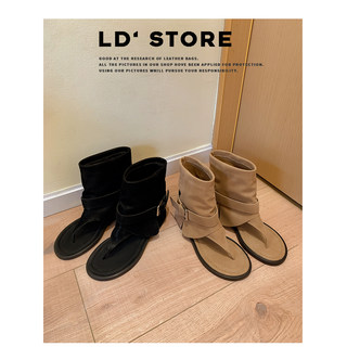 Genuine leather toe boots