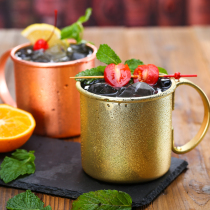 Julie Cup Moscow mule Cup metal copper Cup series cocktail stainless steel copper plated cup coffee cup