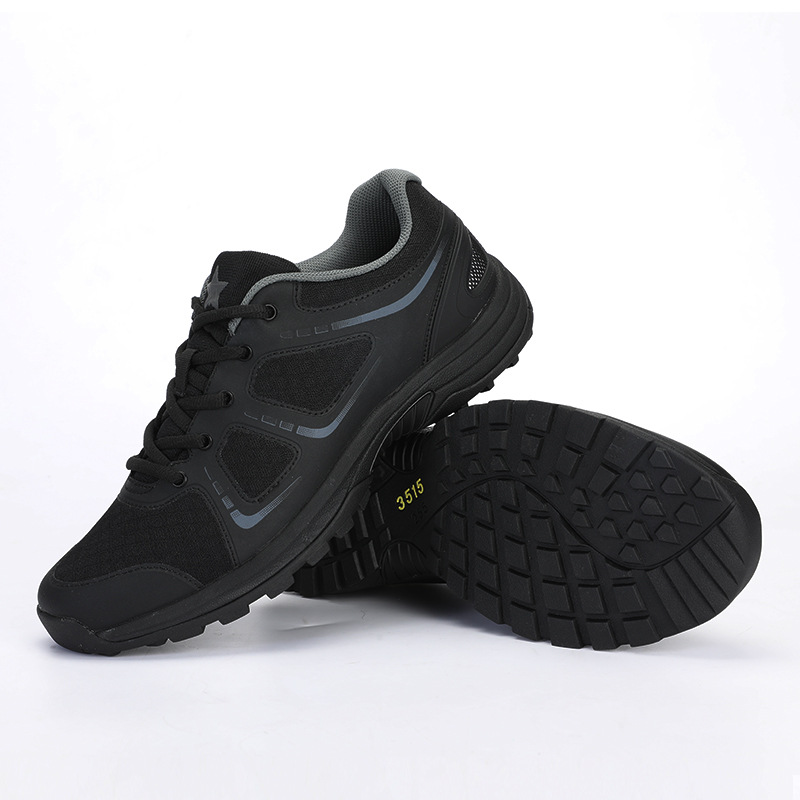 New Physical Training Shoes Black Tactical Combat Training Shoes Summer Breathable Outdoor Sports Running Shoes Liberation Shoes Casual Shoes