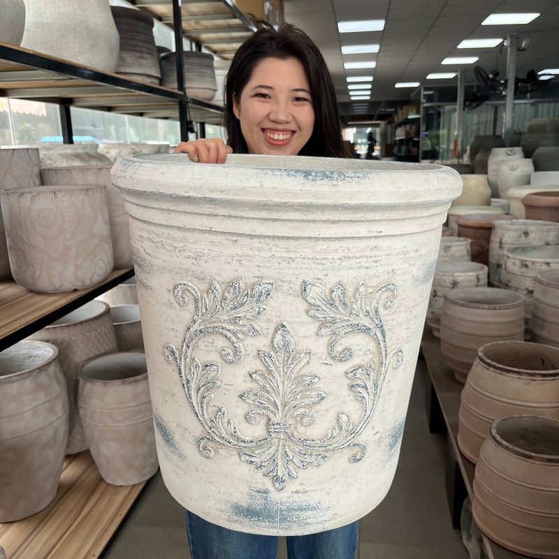 Antique-Style Large Clay Pot, Olive Flower Pot, New Chinese-Style Southern French Style Coffee Shop, Hotel, Homestay, Campsite, Courtyard Large Flower Pot Antique-Style Large Clay Pot, Olive Flower Pot, New Chinese-Style Southern French Style Coffee Shop, Hotel, Homestay, Campsite, Courtyard Large Flower Pot