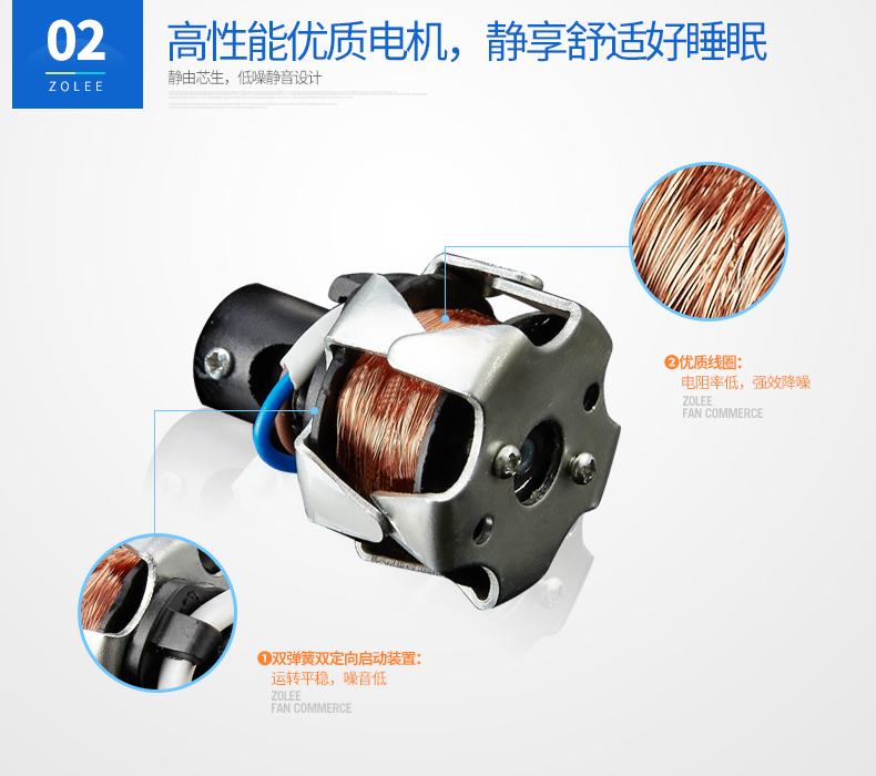 [7 ngày chỉ sử dụng 1 kWh] Quạt clip Zhonglian quạt điện mini học sinh quạt ký túc xá văn phòng máy tính để bàn câm - Quạt điện mua quạt điện